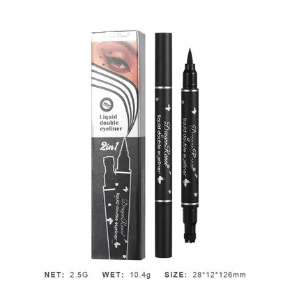 Dragon Ranee Waterproof Double Head Eyeliner for Easy Application - Smarsty