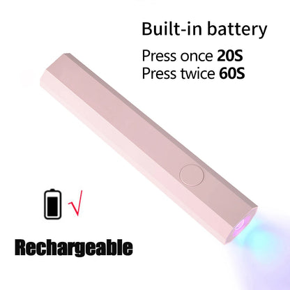 Portable Mini Nail Lamp for Quick Gel Drying - Smarsty