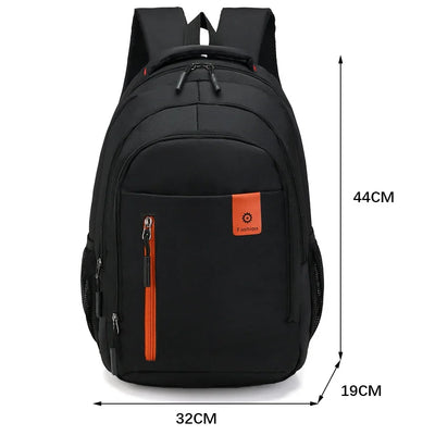 Men's Backpacks Oxford Waterproof Rucksack Business Computer Bag Casual Travel Backpack Senior High School Student Schoolbag - Smarsty
