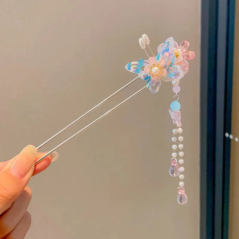 Elegant Flower Tassel Hair Clip for Women - Smarsty