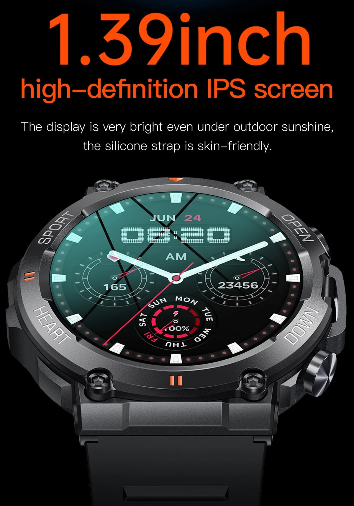 K56Pro Smart Watch for Men with Heart Rate Monitor - Smarsty