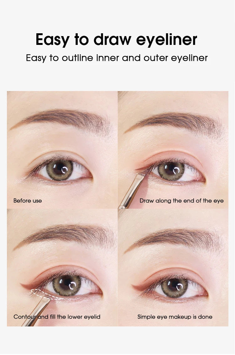 Eyeliner and Eyebrow Brush for Precise Makeup Application - Smarsty