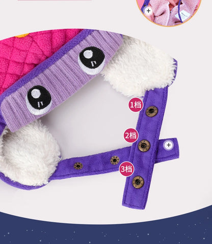 Kids Winter Hat Scarf Set Dinosaur Unicorn Style Gear - Smarsty