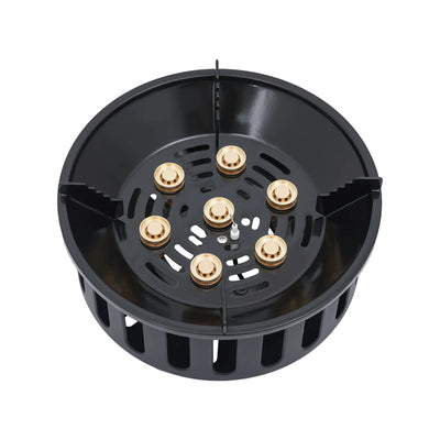 7-Core Camping Stove High-Power Strong Fire Portable Tourist Gas Burner Windproof Electronic Ignition Camping Equipment 21000W