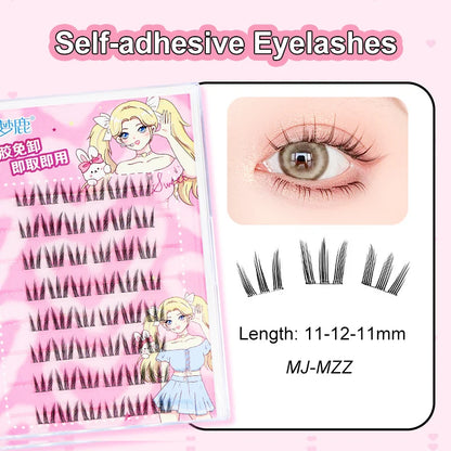 Self Adhesive Cluster Lashes for Effortless Application - Smarsty