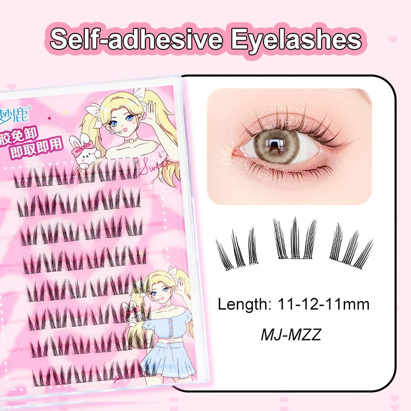 Self Adhesive Cluster Lashes for Effortless Application - Smarsty
