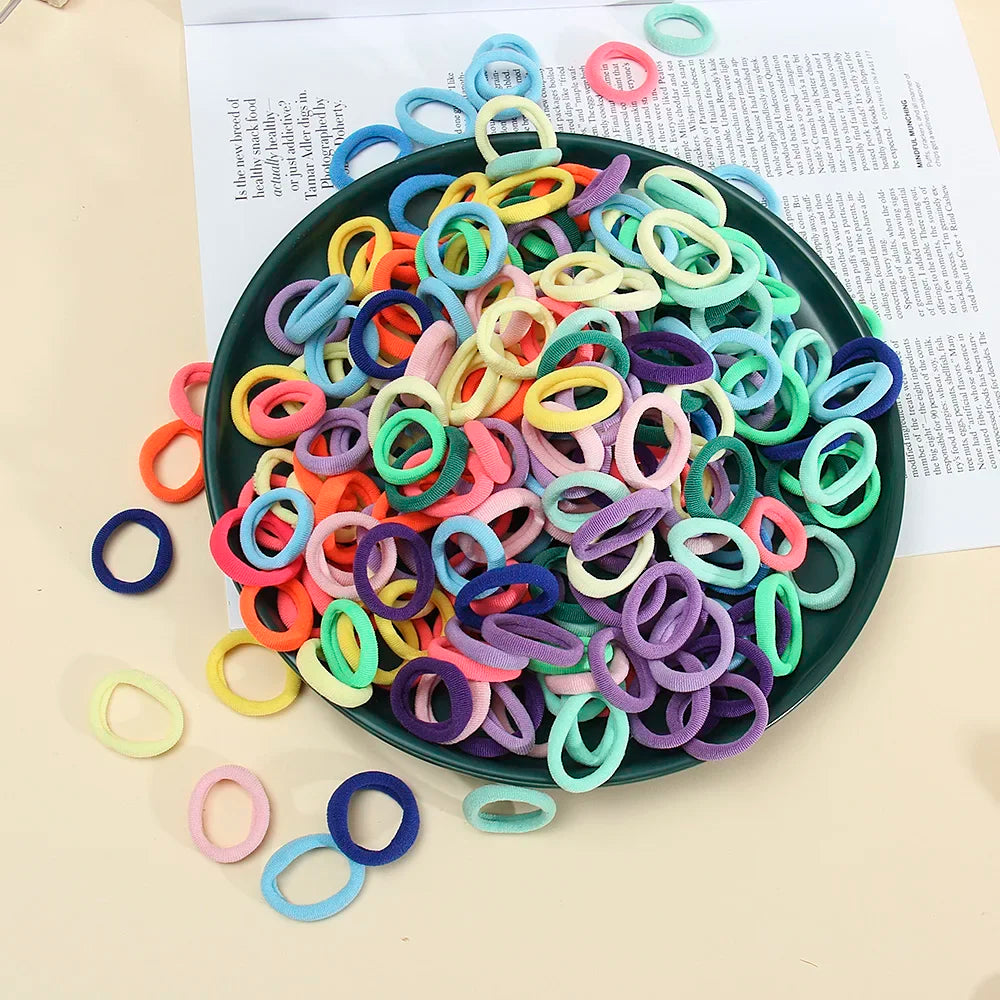 50 Pack Seamless Hair Ties Gentle No Damage Elastic - Smarsty