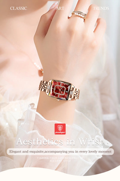 Elegant Waterproof Stainless Steel Women's Wristwatch - Smarsty