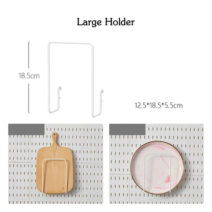 DIY Pegboard Accessories Kitchen Organization No Drill Hanging Shelf Storage Hooks Wall Organizer Crafts For Garage Room