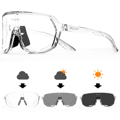 SCVCN Photochromic Cycling Sunglasses MTB Glasses Road Bike Cycling UV400 Goggles Men Women Outdoor Bicycle Sports Eyewear New by Smarsty
