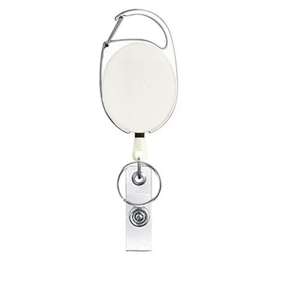 Transparent Cards Slots ID Tag Badge Holder with Badge Reel Cards Storage Organizer Employee Pass Work Card Case Sleeve - Smarsty