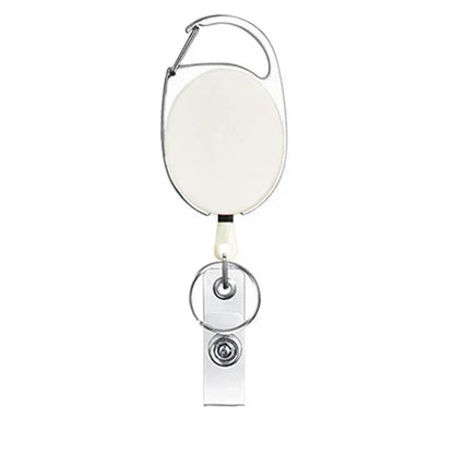 Transparent Cards Slots ID Tag Badge Holder with Badge Reel Cards Storage Organizer Employee Pass Work Card Case Sleeve - Smarsty