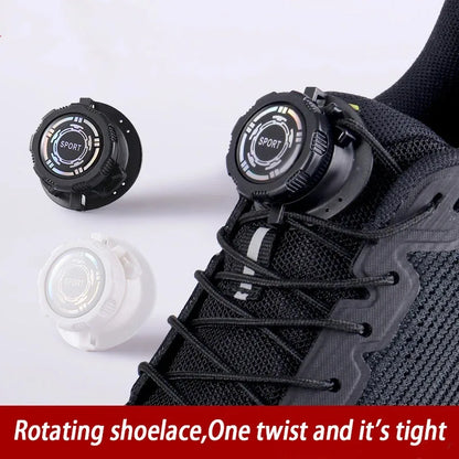 Thick Rope Swivel Buckle Shoelaces new upgrade Automatic Laces Without ties Children Adults Sneakers Shoelace Shoe Accessories - Smarsty
