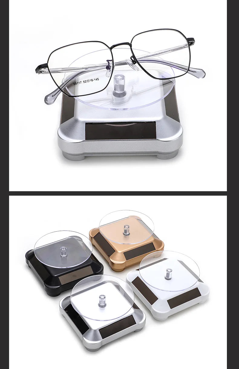 Solar Showcase 360 Rotating Jewelry Organizer Display - Smarsty