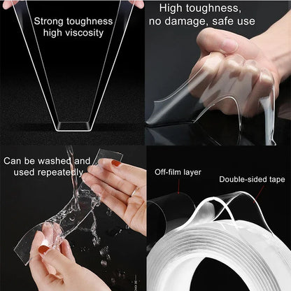 Transparent Waterproof Nano Tape for Strong Adhesion - Smarsty