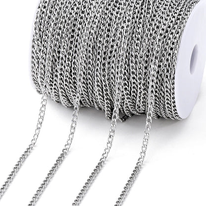 No Fade 2M Gold Stainless Steel Beaded Chain Durable - Smarsty