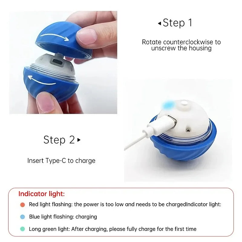 Automatic Moving Dog Toy Ball for Interactive Play - Smarsty