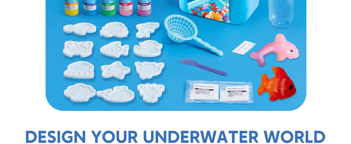JOYFY Water Gel Kit Magic Fairy Water Gel Toy Kit with 10 Gels Preserving Bottle for Kids Presents Party Favors Birthday Gifts