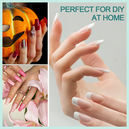 Gel X Nail Tips 120pcs Easy Soak Off Extensions - Smarsty