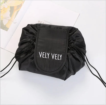 Women Drawstring Cosmetic Bag Travel Storage Makeup Bag Organizer Female Make Up Pouch Portable Waterproof Toiletry Beauty Case - Smarsty