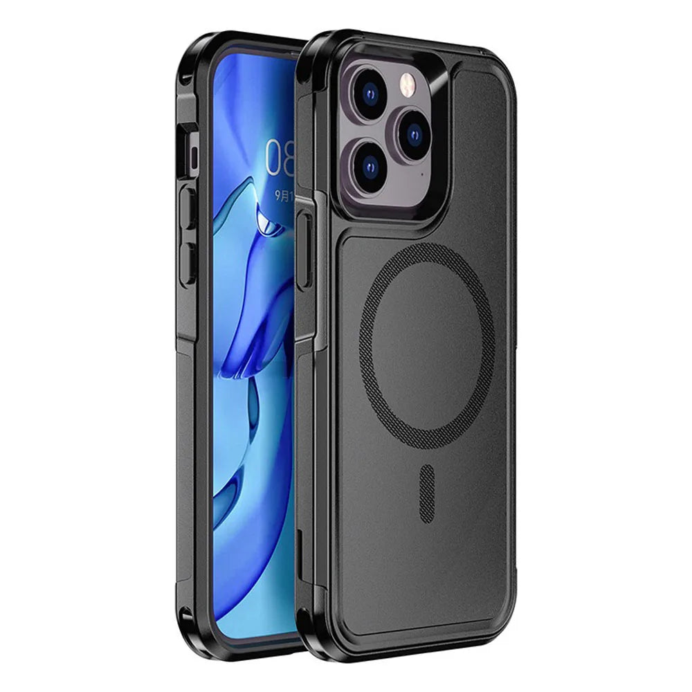 Magnetic Case for iPhone 15 14 Pro Max Plus 13 mini 12 for MagSafe Military Grade Drop Protective Tough Shockproof Case