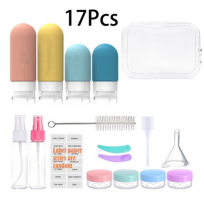 16 Pack Silicone Travel Bottles Set For Toiletries - Smarsty