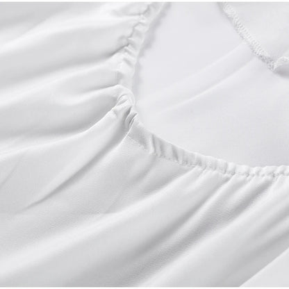 Elegant Solid Ribbon Women Halter Dress Off Shoulder Sleeveless Backless Slim Female Maxi Dresses 2025 Summer New Chic Lady Robe - Smarsty