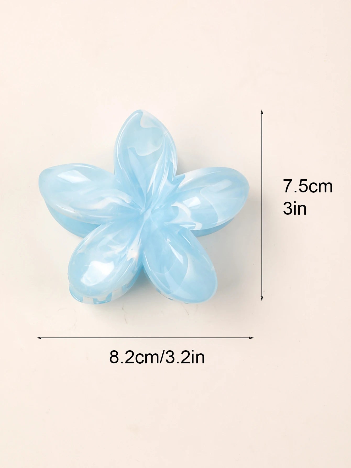 Hawaiian Flower Hair Claw Clips For Thin Hair Lightweight - Smarsty