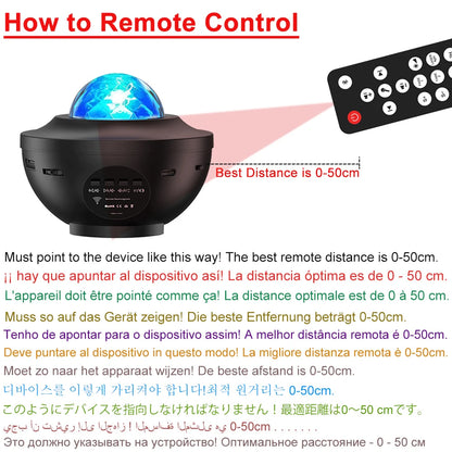 LED Starry Galaxy Projector with Bluetooth Music Player - Smarsty