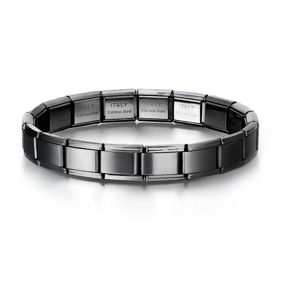 Italian Charm Bracelets DIY Stainless Steel Bangle Gift - Smarsty