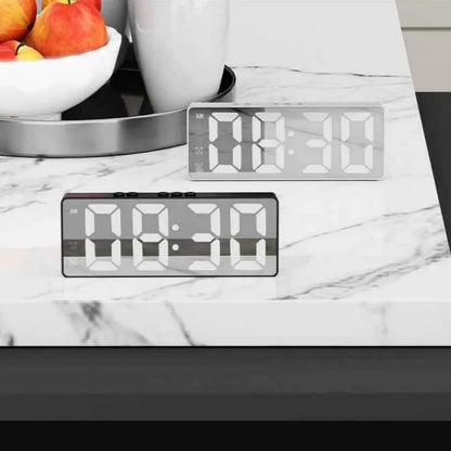 LED Digital Alarm Clock with Voice Control and Dual Snooze - Smarsty