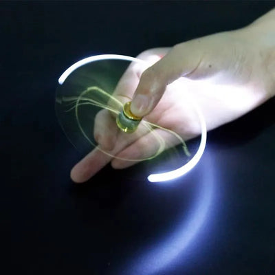 Multifunctional Decompression Finger Rotate Luminous Gyro Pens Toy Fidgets Spinner LED Light Ballpoint Pen Metal Gyro Pen Gift by Smarsty