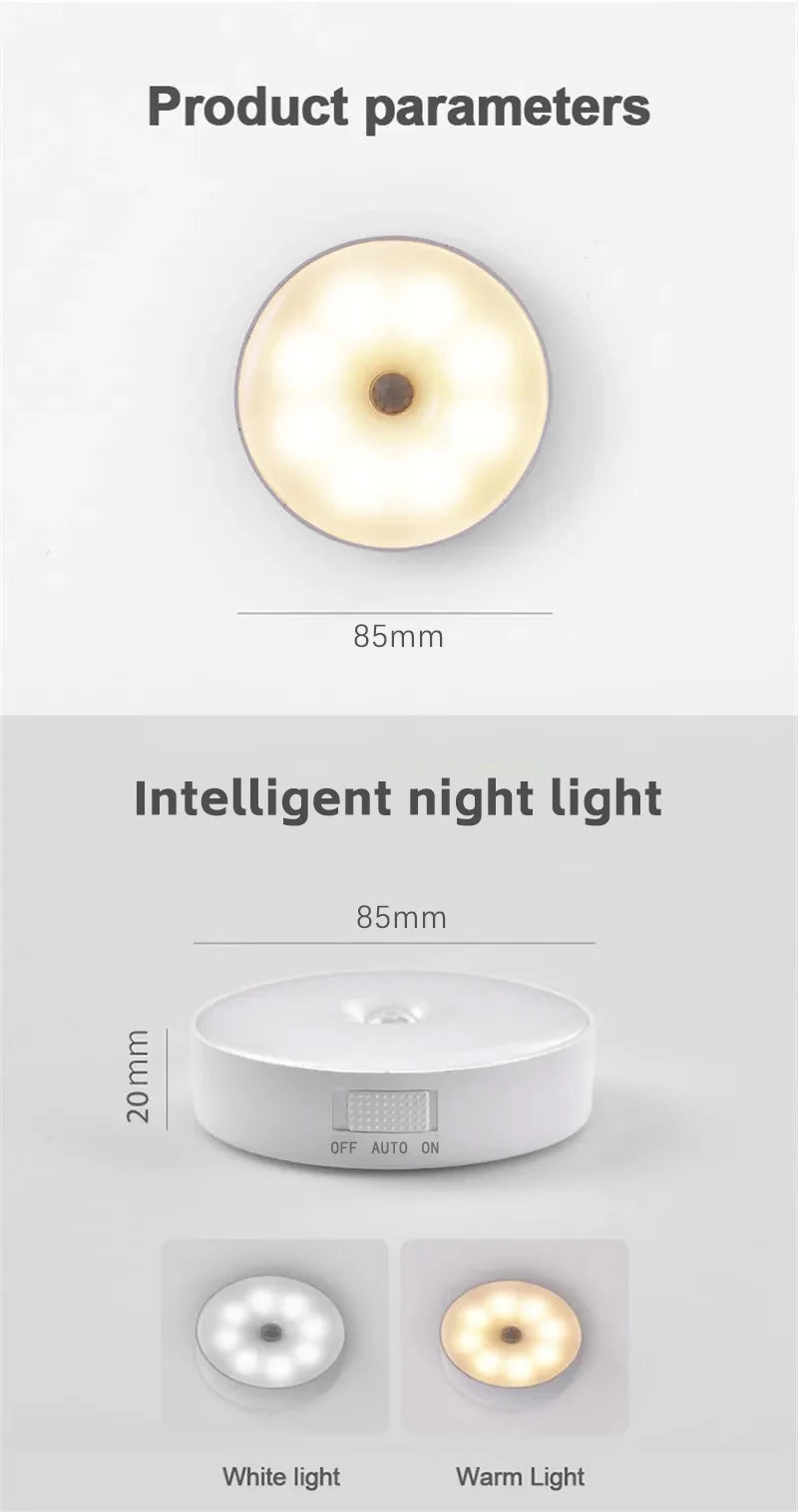 LED Smart Night Lamp with Human Body Sensor - Smarsty