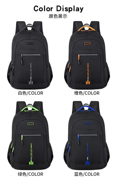 Men's Backpacks Oxford Waterproof Rucksack Business Computer Bag Casual Travel Backpack Senior High School Student Schoolbag - Smarsty