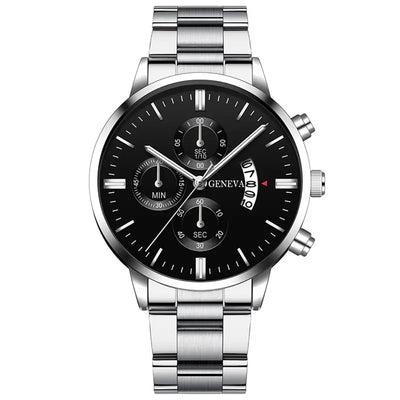 Luxury Silver Stainless Steel Quartz Watch for Men - Smarsty