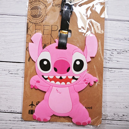 Don't mess with my stuff!Cartoon Stitch Luggage Tag Suitcase Name Address Label - Smarsty