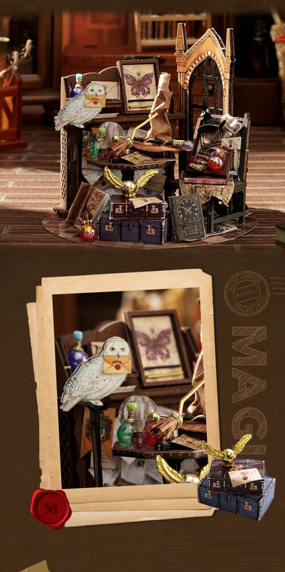 Mini DIY kit for doll house making and assembling room models toys home and bedroom decorations with furniture wooden crafts by Smarsty