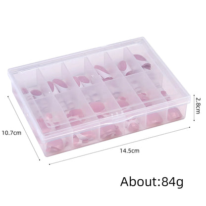 144 Piece Summer Shiny Acrylic Toenail Set - Smarsty