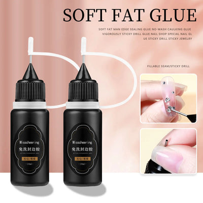 30g Nail Rhinestone Glue for Nails Super Strong Gel Nail Glue for Nail Charm 3D Nails Bling Gel Decoration Gem Nail Art Diamonds - Smarsty