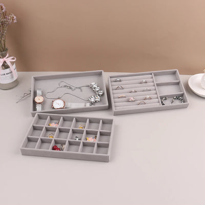 Velvet Jewelry Organizer Box for Rings and Necklaces - Smarsty