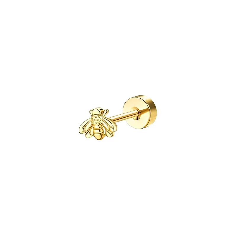 Stainless Steel Earrings For Sensitive Ears Slim Flat Back - Smarsty