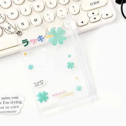 INS Transparent Candy Bag Badge Holder Korean Photocard Holder Display Bag Pendant Idol Photo Card Protective Cover Card Holder