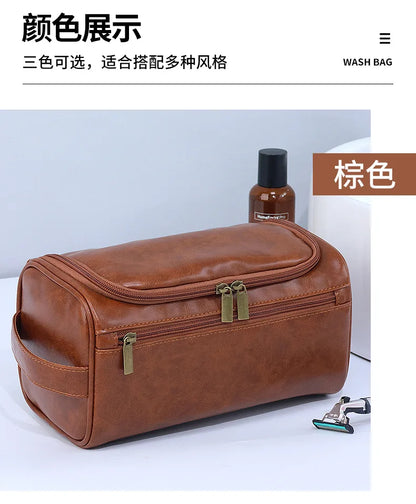 Men Luxury Toiletry Bag Travel Organizer With Hanging Hook - Smarsty