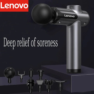 Lenovo Fascia Gun Muscle Relaxation Massager with LED Screen - Smarsty