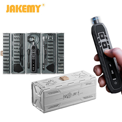 JAKEMY 180In1 Precision Screwdriver Set with Magnetic Bits - Electric or Manual Version Optional for Laptop/Phone/Glasses Repair - Smarsty
