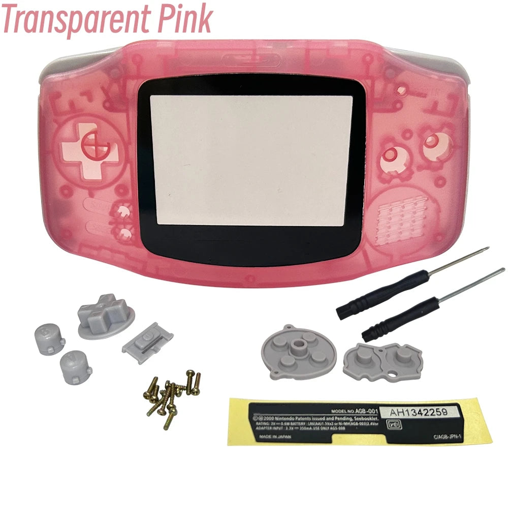 GBA Console Replacement Shell Case With Screen Lens - Smarsty