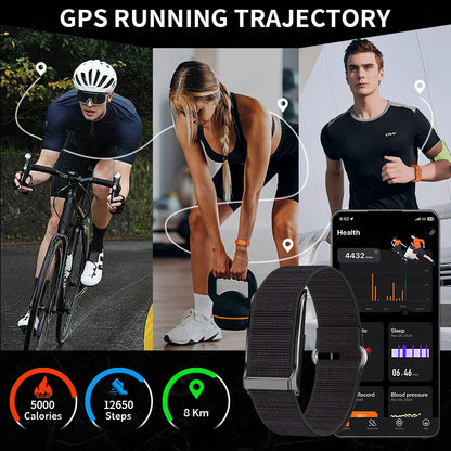 Men's Waterproof Smartwatch with Heart Rate Monitor - Smarsty