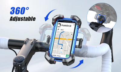 Universal Bike Phone Holder 360 Degree Rotation Shockproof - Smarsty