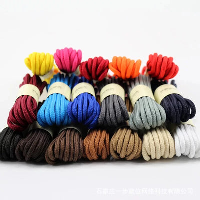 Classic Round Shoelaces Durable Polyester Solid Shoe laces Boot Laces for shoes Sneaker Shoelace 21 Colors 70/90/120/150cm 1Pair - Smarsty