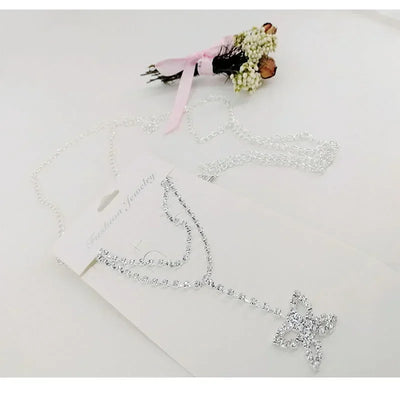 Women High Waist Metal Chain Belt with Crystals - Smarsty